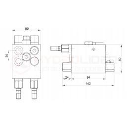 Sukamasis vožtuvas 2 sil vrap80 100 3 8 omų