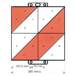 Įspėjimo lenta kairėje pusėje