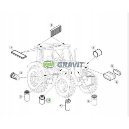 Originalus John Deere RE544394 kuro filtras