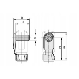 Ca15050 suspaudimo kaištis 8 x 19 mm