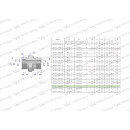 Metrinė hidraulinė jungtis bb xge m26x1 5