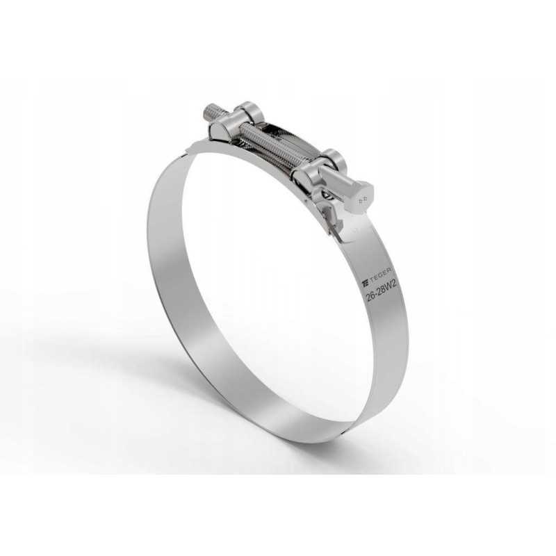 Suspaudimo juosta gbs 26 28 clamp w2 nerūdijančio plieno