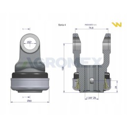 Šakinis krautuvas su žiedu 27x74 6 serija 4 Warynski