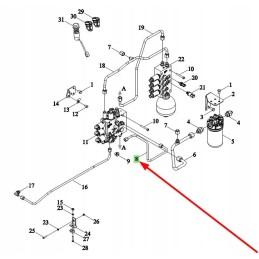 P5p37601080 hidraulinės žarnos kardaninis velenas