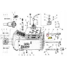 Reduktoriaus šakės veleno kablys C 330 50011342
