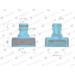 Čiaupų jungtis 1 teger motogeneric