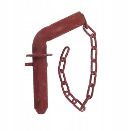 Kaištis pritvirtina priekabos rankeną