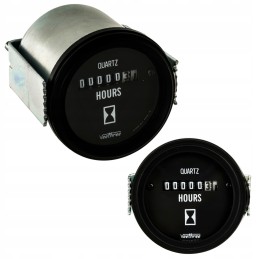 Variklio valandų skaitiklis, darbo valandos 12v 24v 52mm