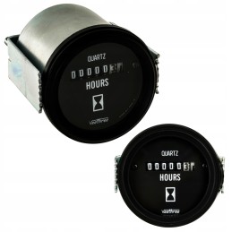 Variklio valandų skaitiklis, darbo valandos 12v 24v 52mm