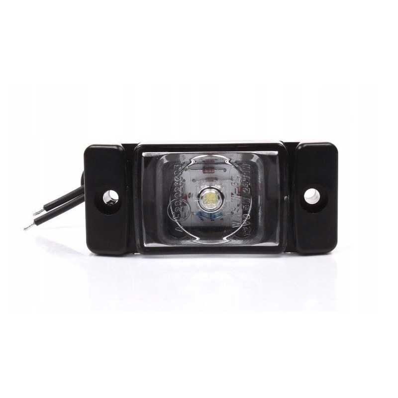 Priekinė gabaritinė lemputė balta LED W60 12v 24v