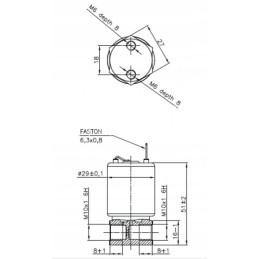 Deutz kuro solenoidinis vožtuvas, ed jungtis