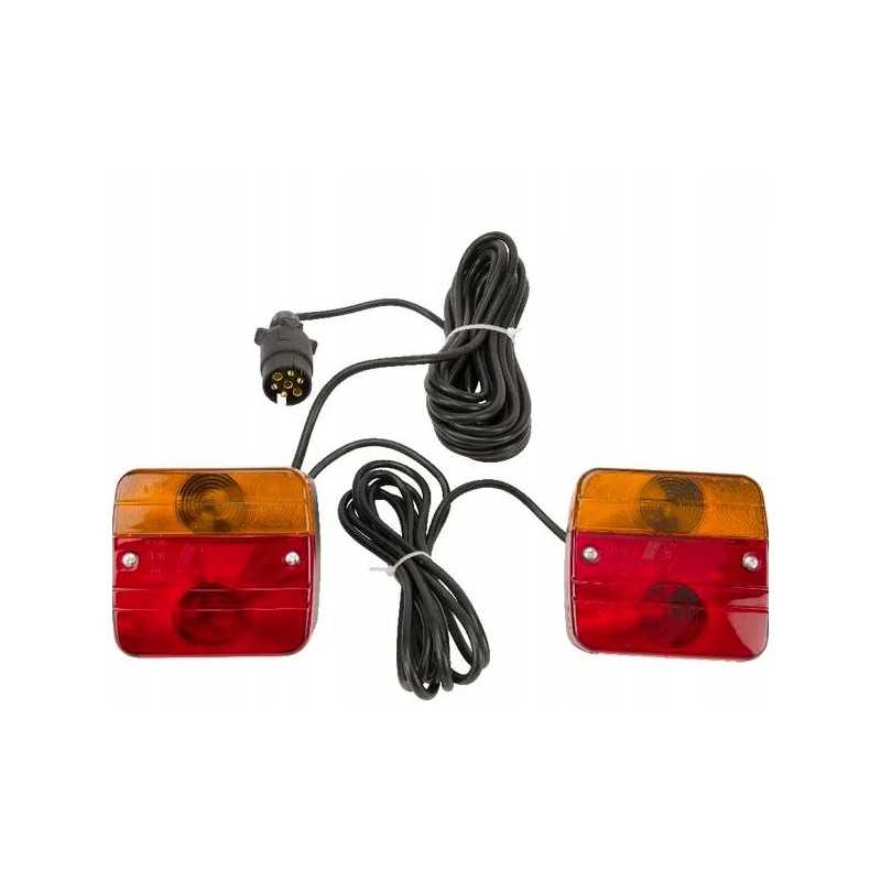 Prisukamų galinių žibintų komplektas 7 5m LA65005