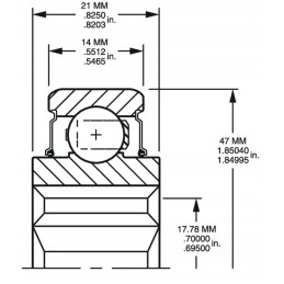Rutulinis guolis 204krr2
