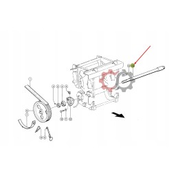 Įsiurbimo mazgo velenas be įvorės su 16 984501