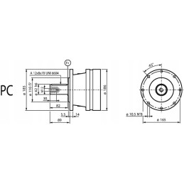 Išėjimo velenas us100 160 vnt