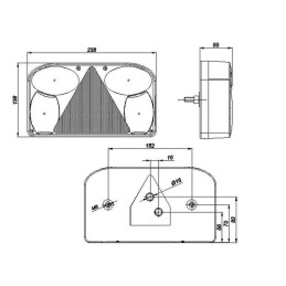 Vilkiko, priekabos galinis žibintas, dešinė
