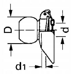 Apatinės svirties rutulys su apykakle, 3 kat. 3 oe37 3 64
