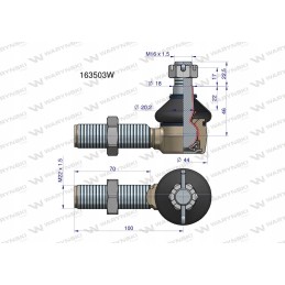 Manitou 163503 Warynski vairo jungtis
