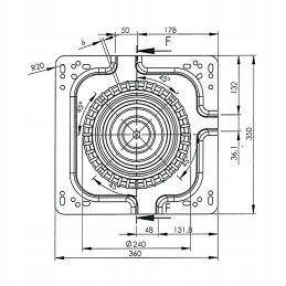360 sėdynių pasukama plokštė