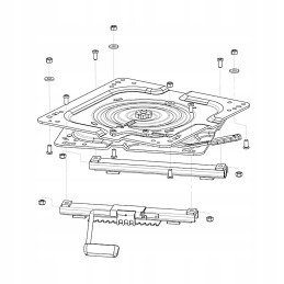 360 sėdynių pasukama plokštė