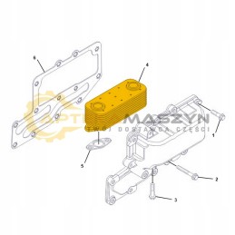 Alyvos aušintuvas claas renault axos 310 320 330 340
