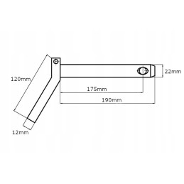 Smeigtukas su rankena 22x175mm kramp z522196kr