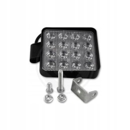 LED darbo lempa 10 30v 48w 16led kvadratas