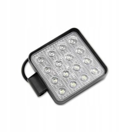 LED darbo lempa 10 30v 48w 16led kvadratas