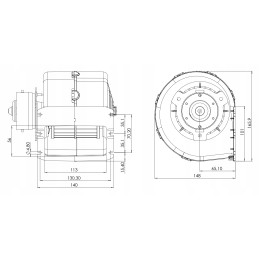Kormas ventiliatorius 12v tipo SPAL 009 A70 74D