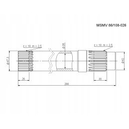 Varomasis velenas sukabino 18 dantų II Ursus C 385