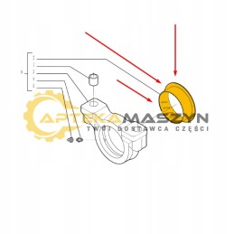 Ašies pakabos įvorė mf 8947 9306 9407 9407s