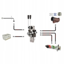 Hidraulika c 360 c360 3p stūmoklio adapterio skirstytuvas
