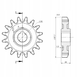 Sėjamosios ratas nuo 16 su pleištu
