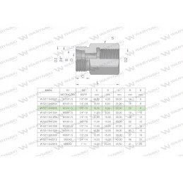 Hidraulinio diferencialo įvorė AB M14x1 5 08L sriegis