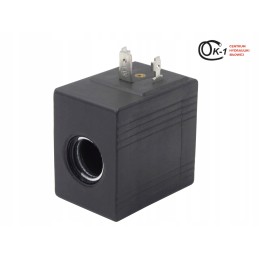 Solenoidinio vožtuvo ritė fi 16mm l 50 mm 12v kvadratas