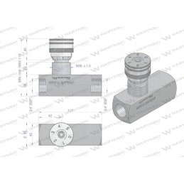 Atbulinis vožtuvas WRF 90 3 4 BSP Waryns