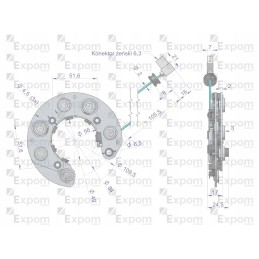 Sukomplektuotas generatoriaus lygintuvas ex230000 ex26000