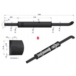 Apvalus duslintuvas 1280mm c 360 orig ursus 42102072u