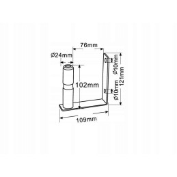 U tipo gaidžio blykstės tvirtinimo kaištis