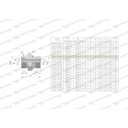 Metrinė hidraulinė jungtis bb xge m16x1 5
