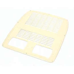 Milteliniu būdu dengtas gobtuvo tinklelis su išpjovomis l