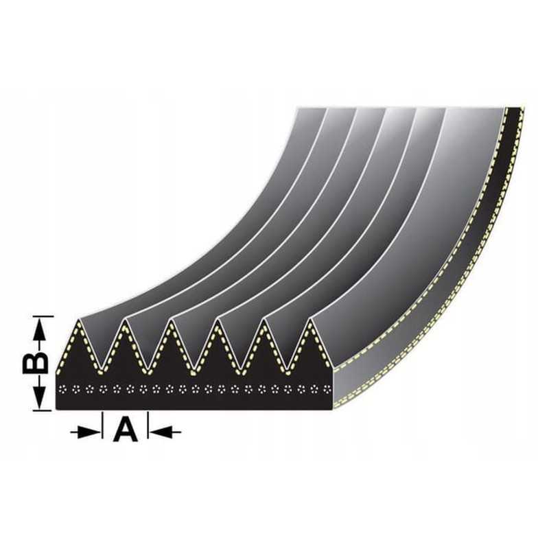 Vpe6393 kelių griovelių diržas