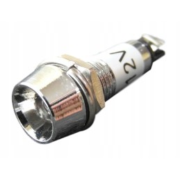 Baltas LED indikatorius 12v