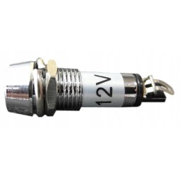 Baltas LED indikatorius 12v