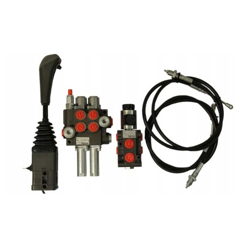 Hidraulikos komplektas, vairasvirtė, krautuvo daliklis