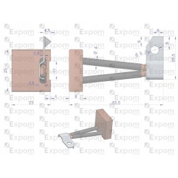 Šepečių rinkinys 8x25x23 starteris r 10 bsx100