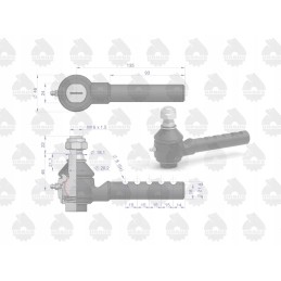 Rutulinė ir įdėklo jungtis su veržle 46635680 50635