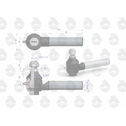 Rutulinis šarnyras II su veržle 46635070 5
