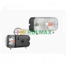 Kairysis priekinis žibintas su posūkio signalu ir mažesne galia