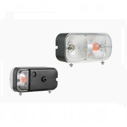 Kairysis priekinis žibintas su posūkio signalu ir mažesne galia